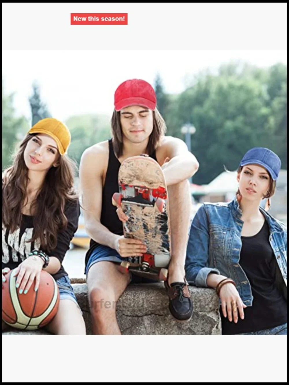Vintage Distressed Baseball Cap - Adjustable Unisex Hat